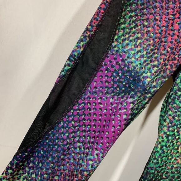 Nike Pro HyperCool Multi-Colour Dotted Mesh Cropped Leggings - Picture 3 of 7